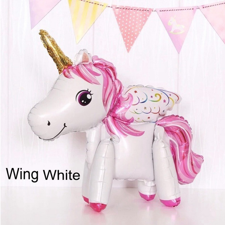 3D Stand Unicorn Foil Balloon