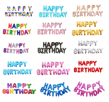 16 inch Happy Birthday Balloons Banner