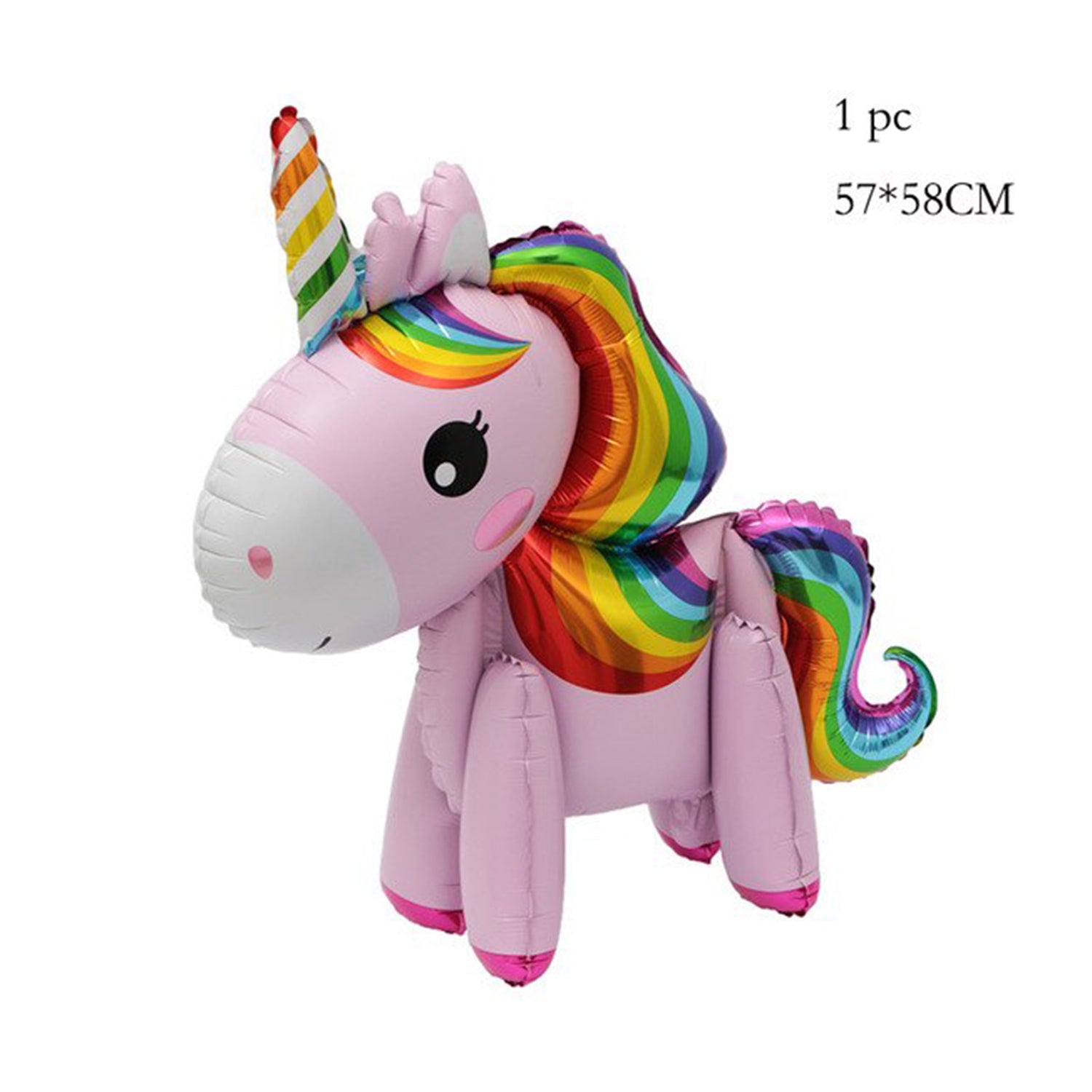 3D Stand Unicorn Foil Balloon