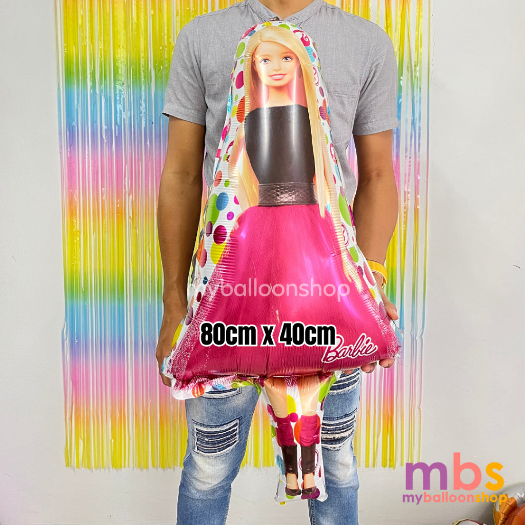 Barbie Balloons Theme Foiled Balloons