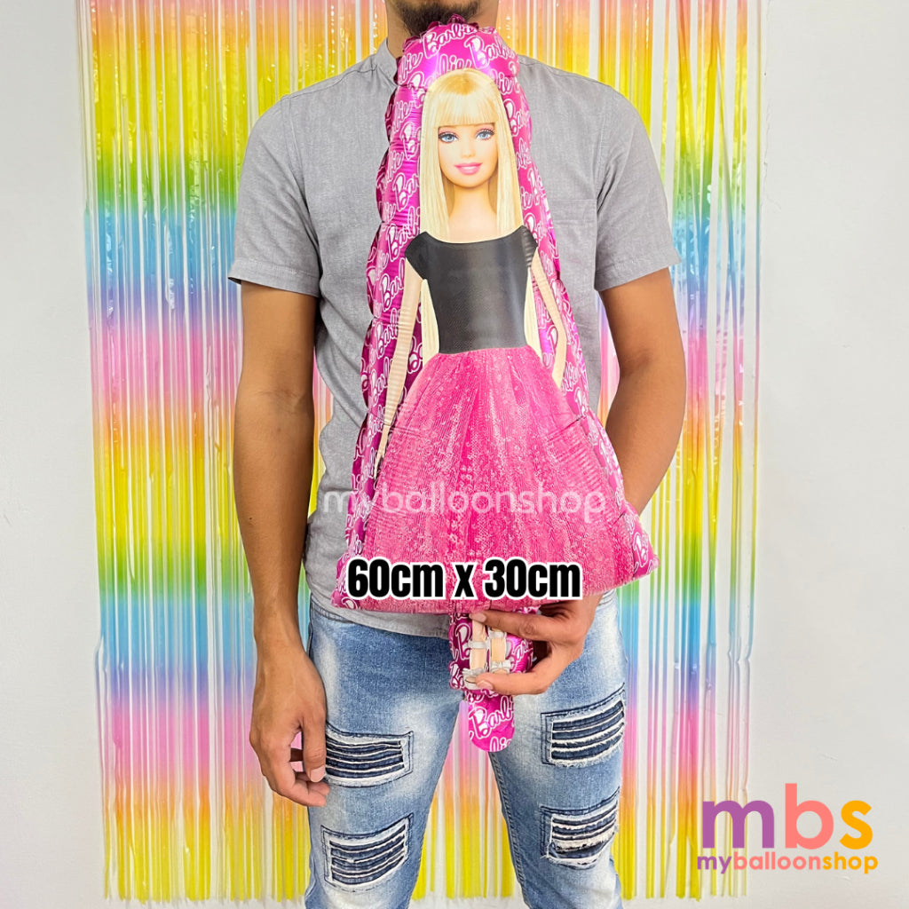Barbie Balloons Theme Foiled Balloons
