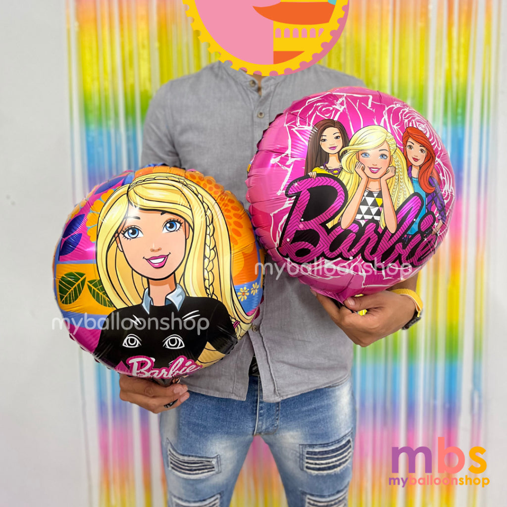 Barbie Balloons Theme Foiled Balloons