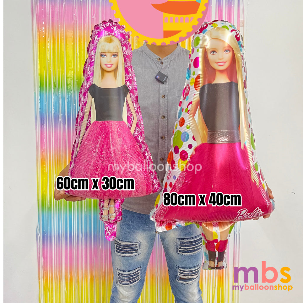 Barbie Balloons Theme Foiled Balloons
