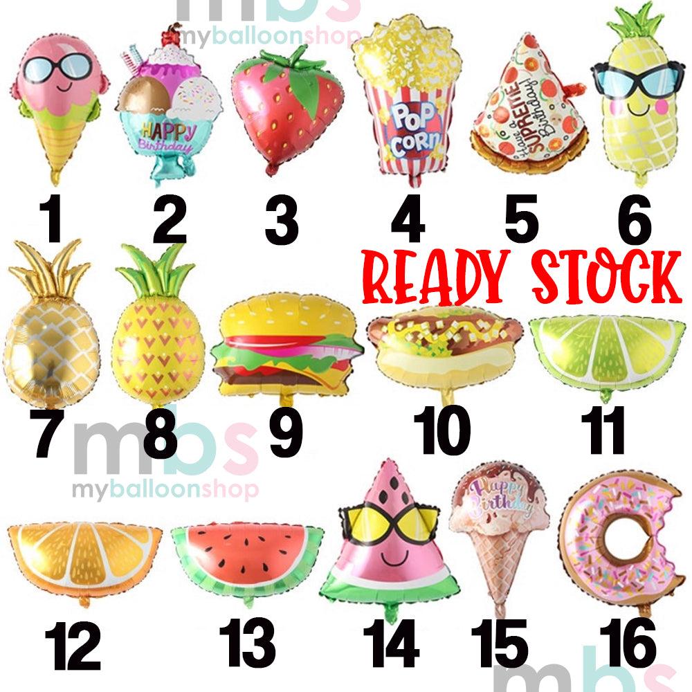 Food Theme  Balloons