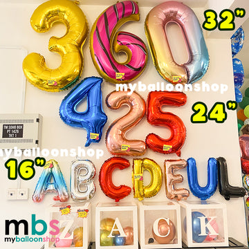 ABC & Number Balloons