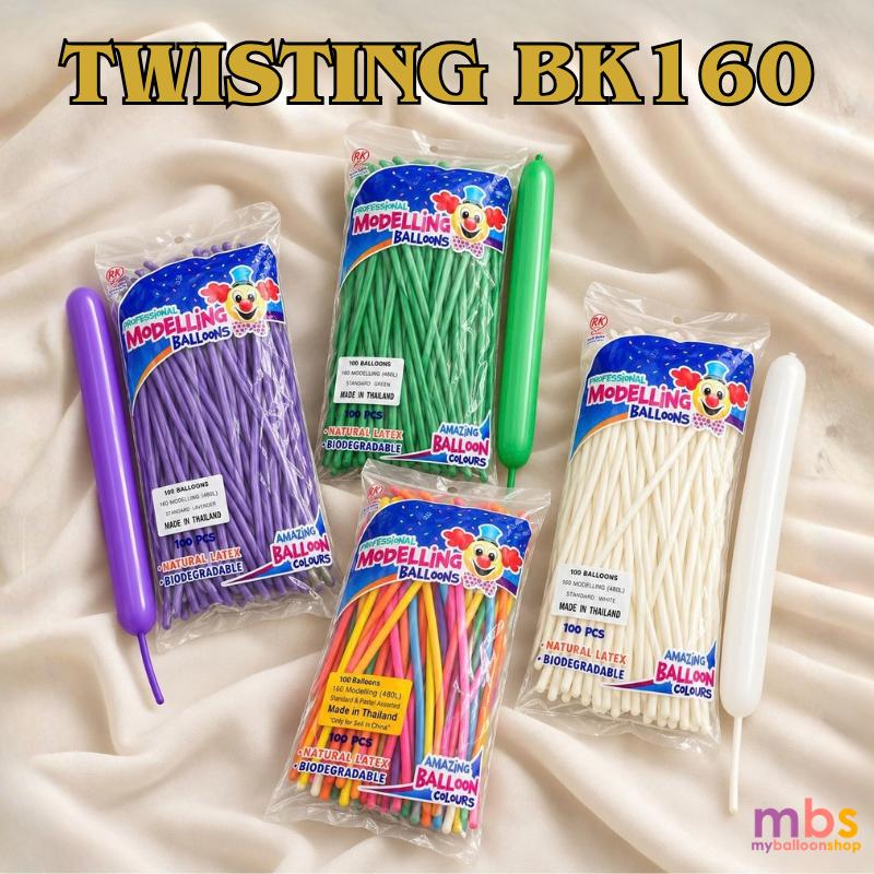 100 pcs Twisting BK 160 Balloon