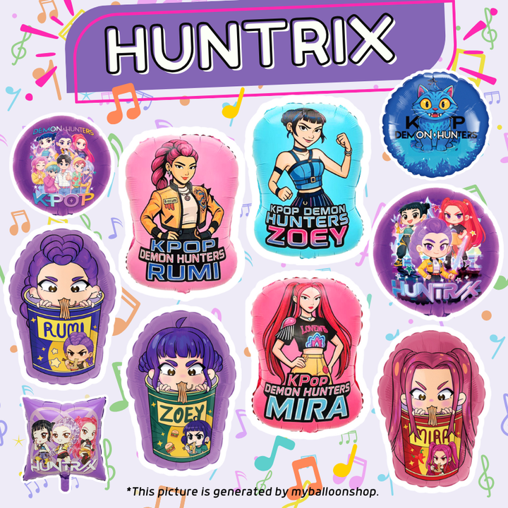 Huntrix Foil Balloons