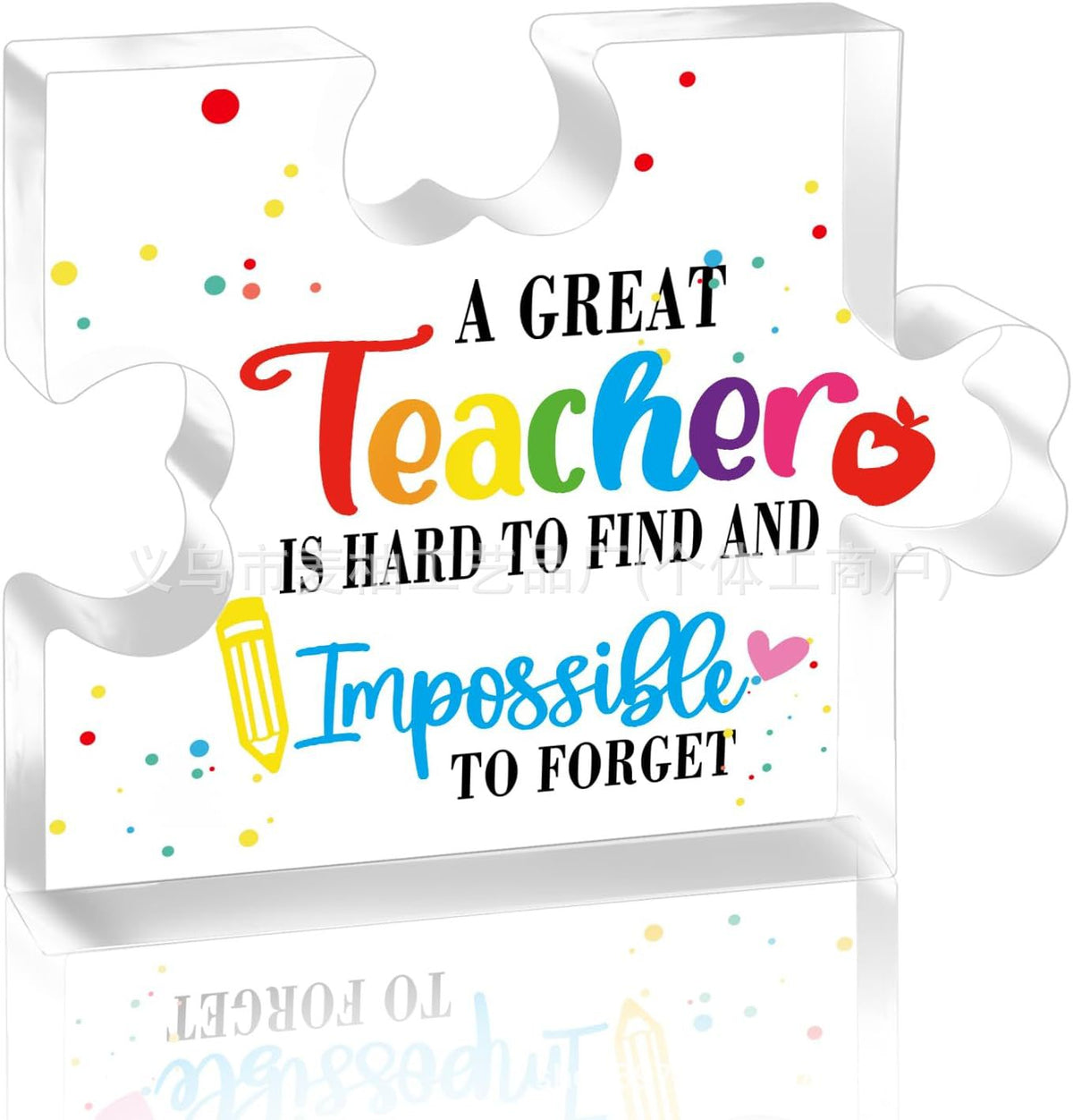Acrylic Plak Teacher's Day