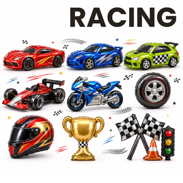 Car Race Theme McQueen Balloons