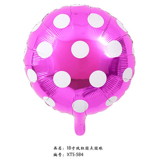 18" - Polka Hot Pink