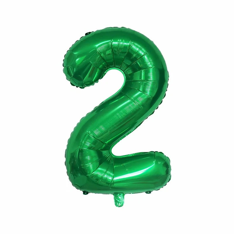 【16 INCH】Green ABC Balloons