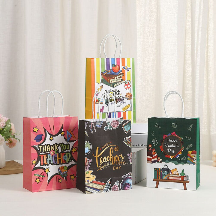 Paper Bag Colorful Teacher Day Hari Guru
