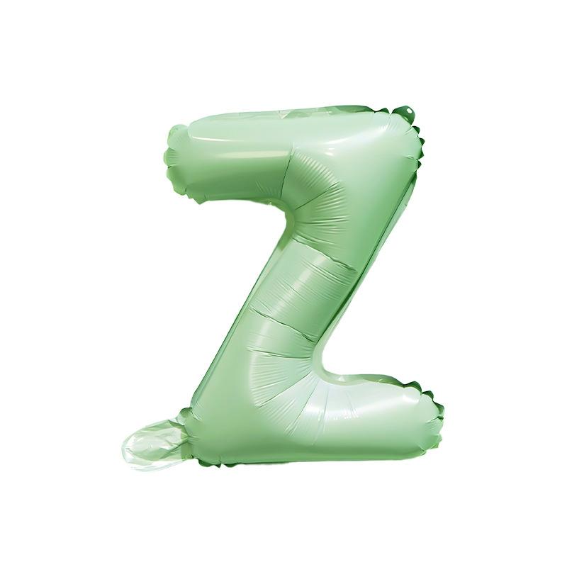 【16 INCH】Pastel Green ABC Balloons