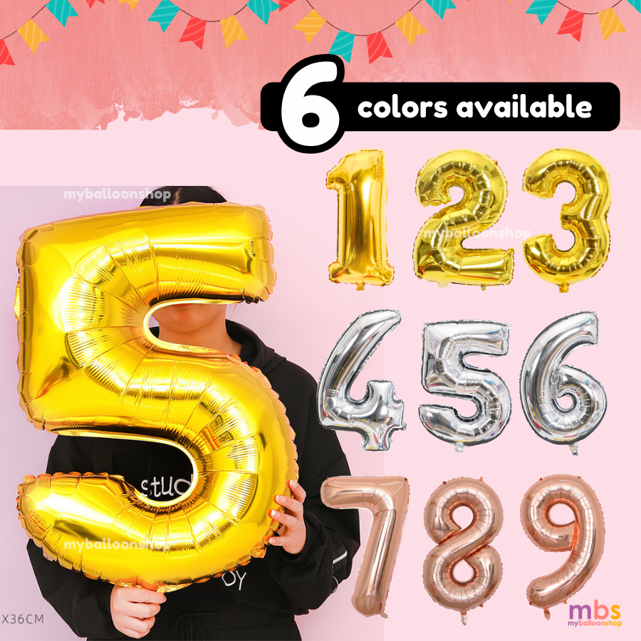 【32 INCH】Number Balloons
