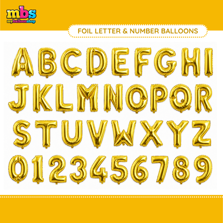 【16 INCH】Gold ABC