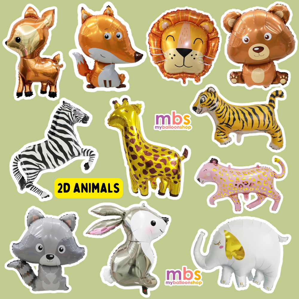 (Large Size) Animals Jungle Safari Woodland Theme