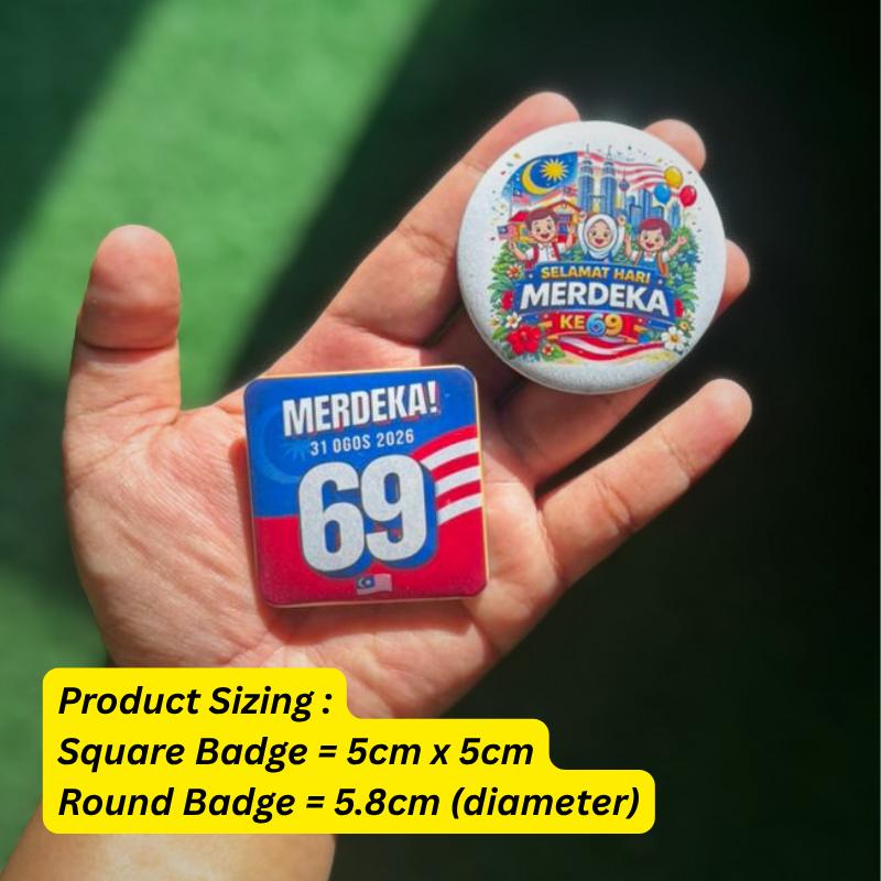 Magnet/Pin Hari Merdeka