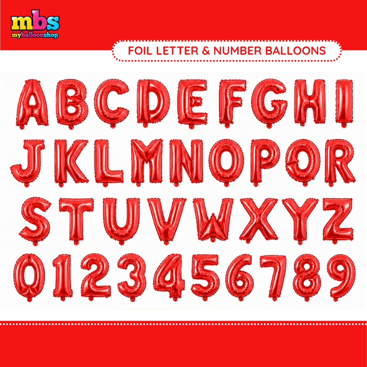 【16 INCH】Red ABC