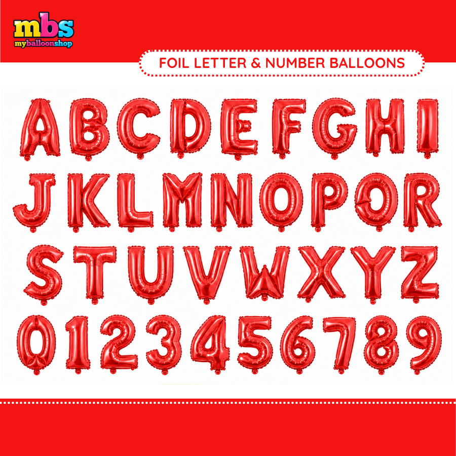 【16 INCH】Red ABC