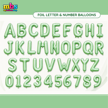 【16 INCH】Pastel Green ABC