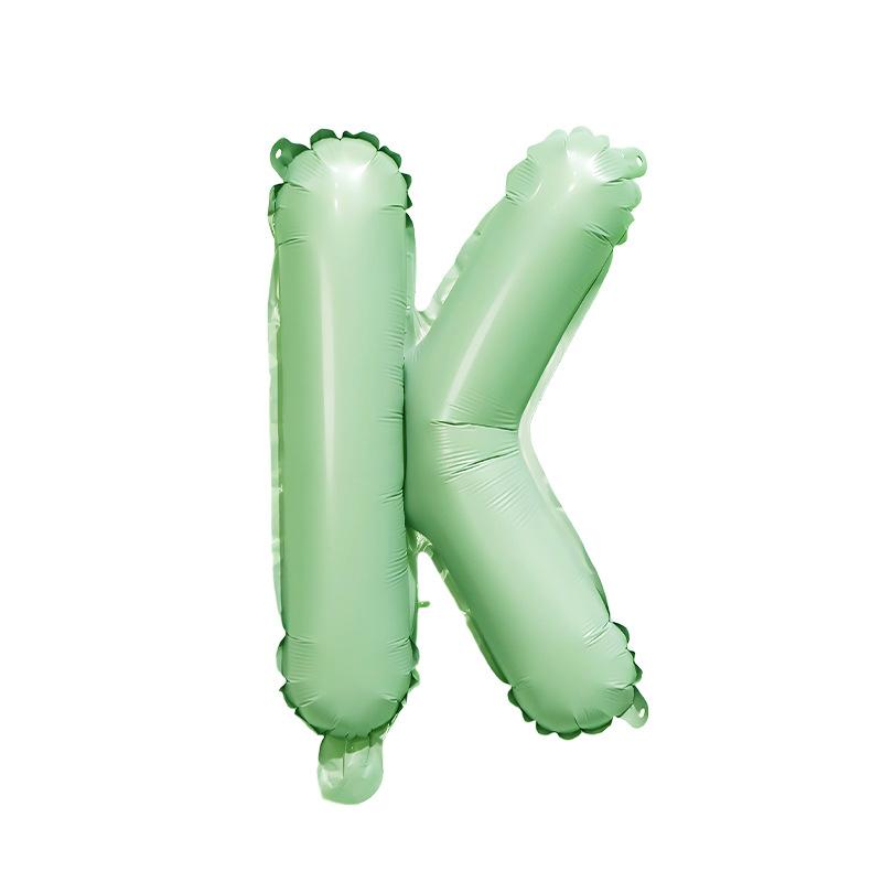 【16 INCH】Pastel Green ABC Balloons