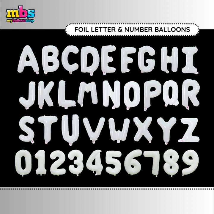 【16 INCH】White ABC