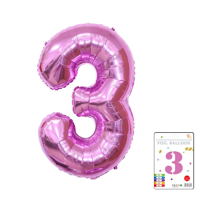【32 INCH】Number Balloons