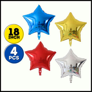 4 pcs - Mix 18 inch Star