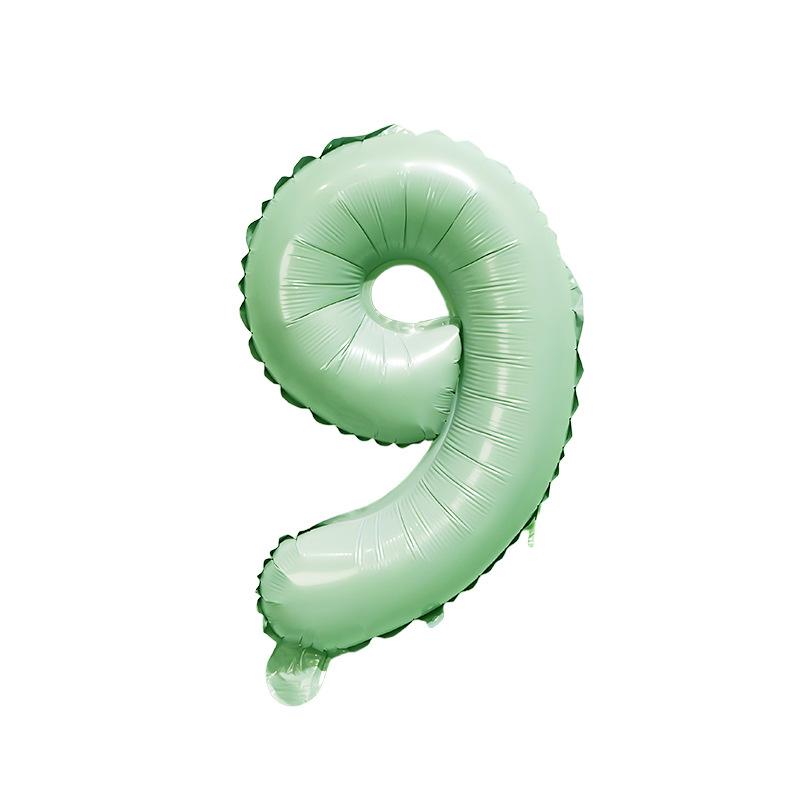 【16 INCH】Pastel Green ABC Balloons