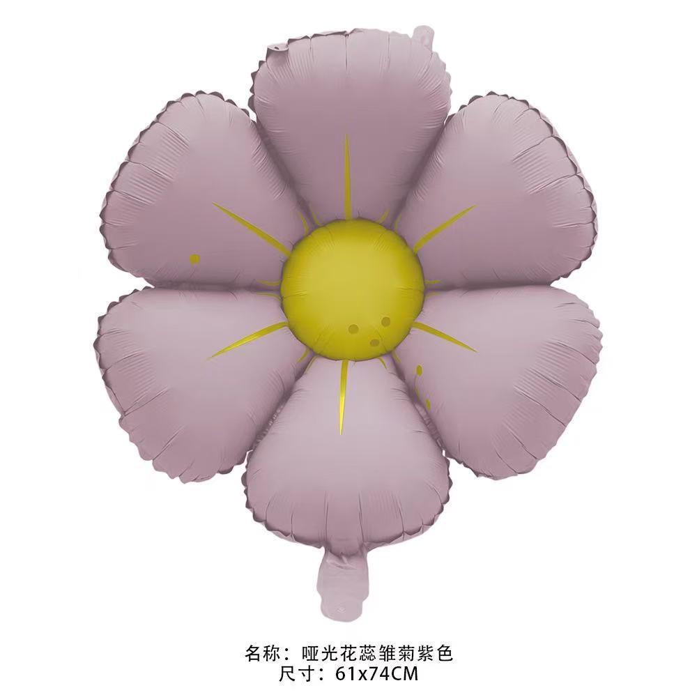 Line Daisy Flower Foil