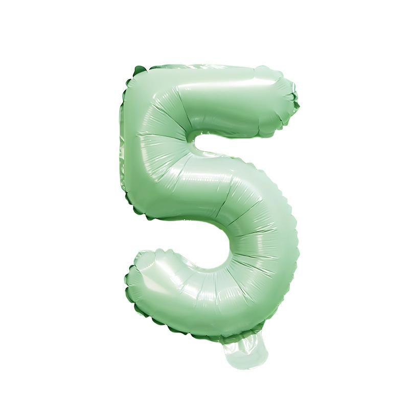 【16 INCH】Pastel Green ABC Balloons