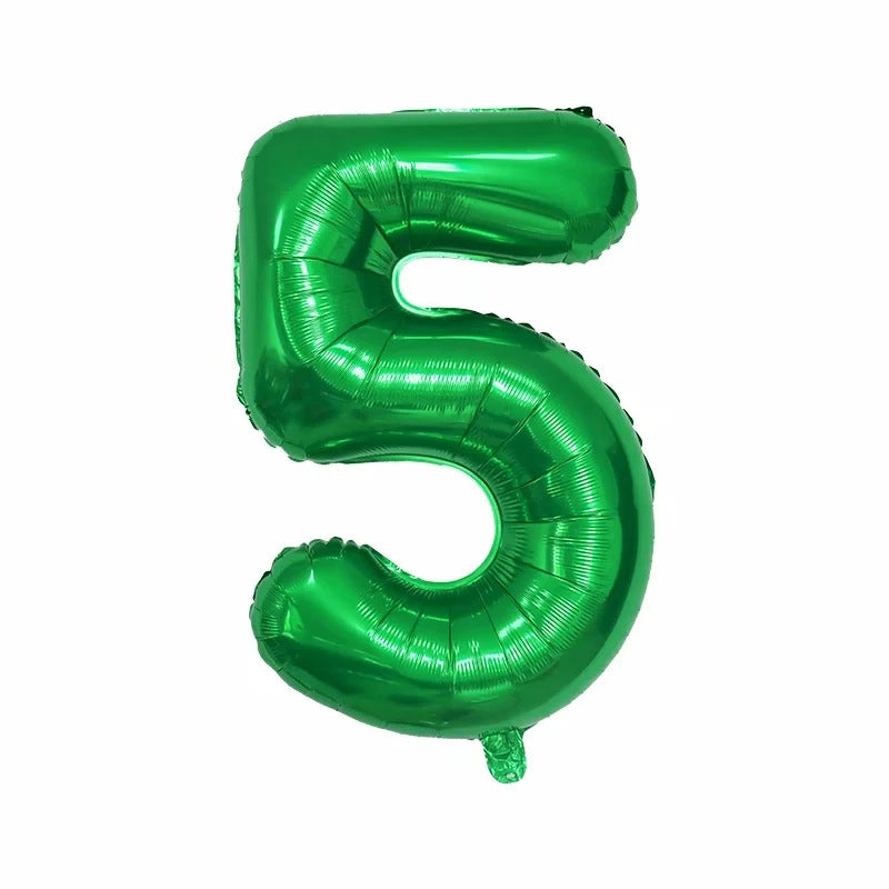 【16 INCH】Green ABC Balloons