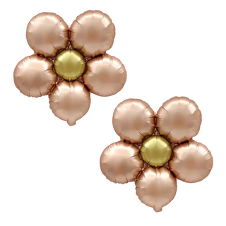 2pcs Petal Rose Gold