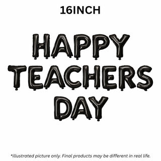"HAPPY TEACHERS DAY" Black