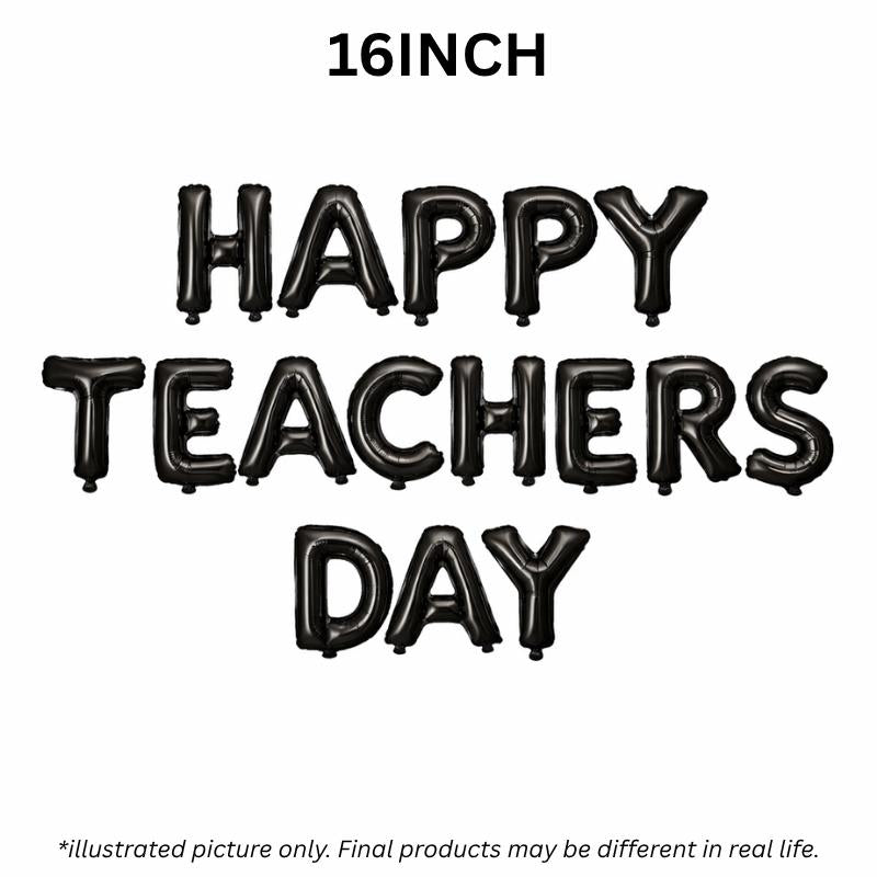 16 inch Happy Teachers Day Selamat Hari Guru Foil Letter Balloon Set