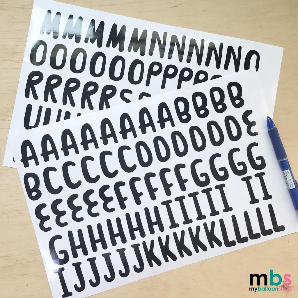ABC Sticker Letters