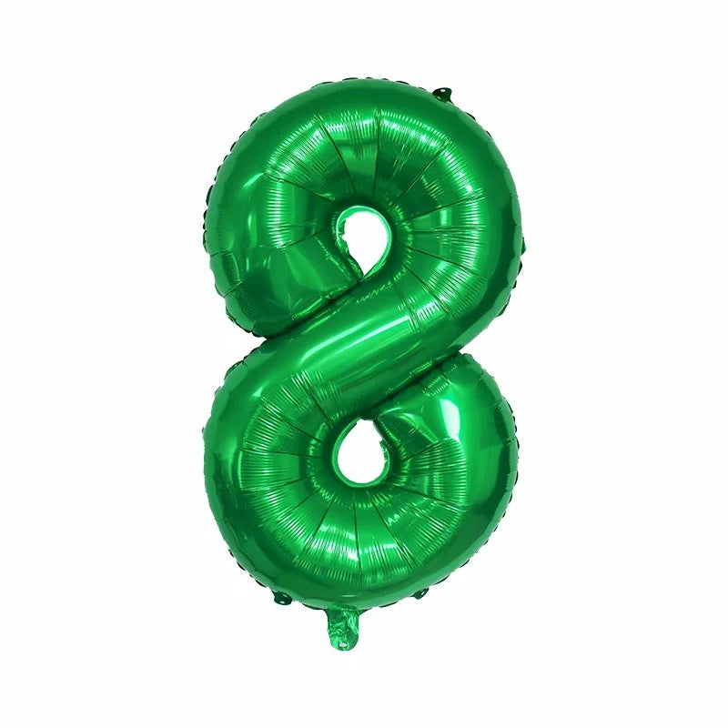 【16 INCH】Green ABC Balloons