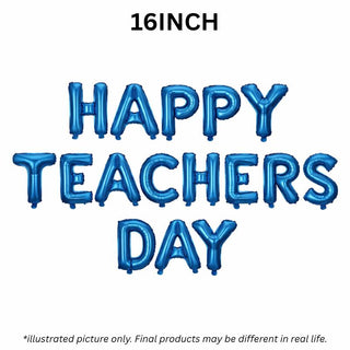 "HAPPY TEACHERS DAY" Blue