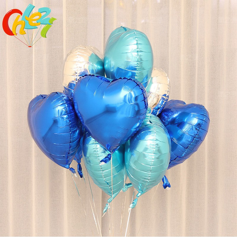 [10 pcs] Wholesale 18 inch Love Heart Foil Balloons (18L)