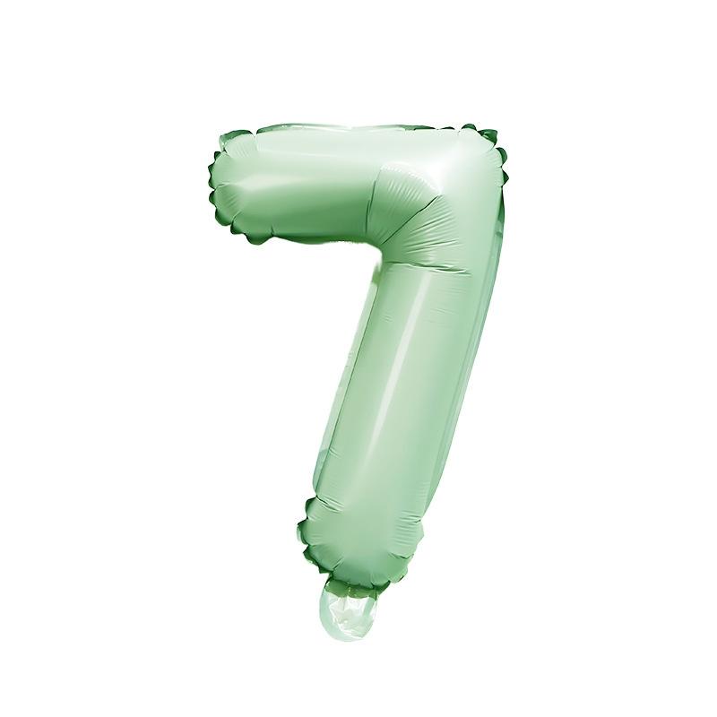 【16 INCH】Pastel Green ABC Balloons