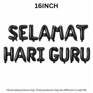 "SELAMAT HARI GURU" Black