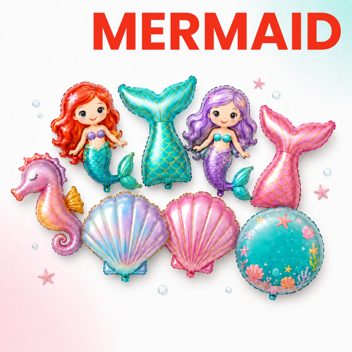 Mermaid Theme Balloons