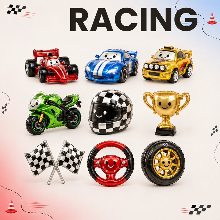 Car Race Theme McQueen Balloons