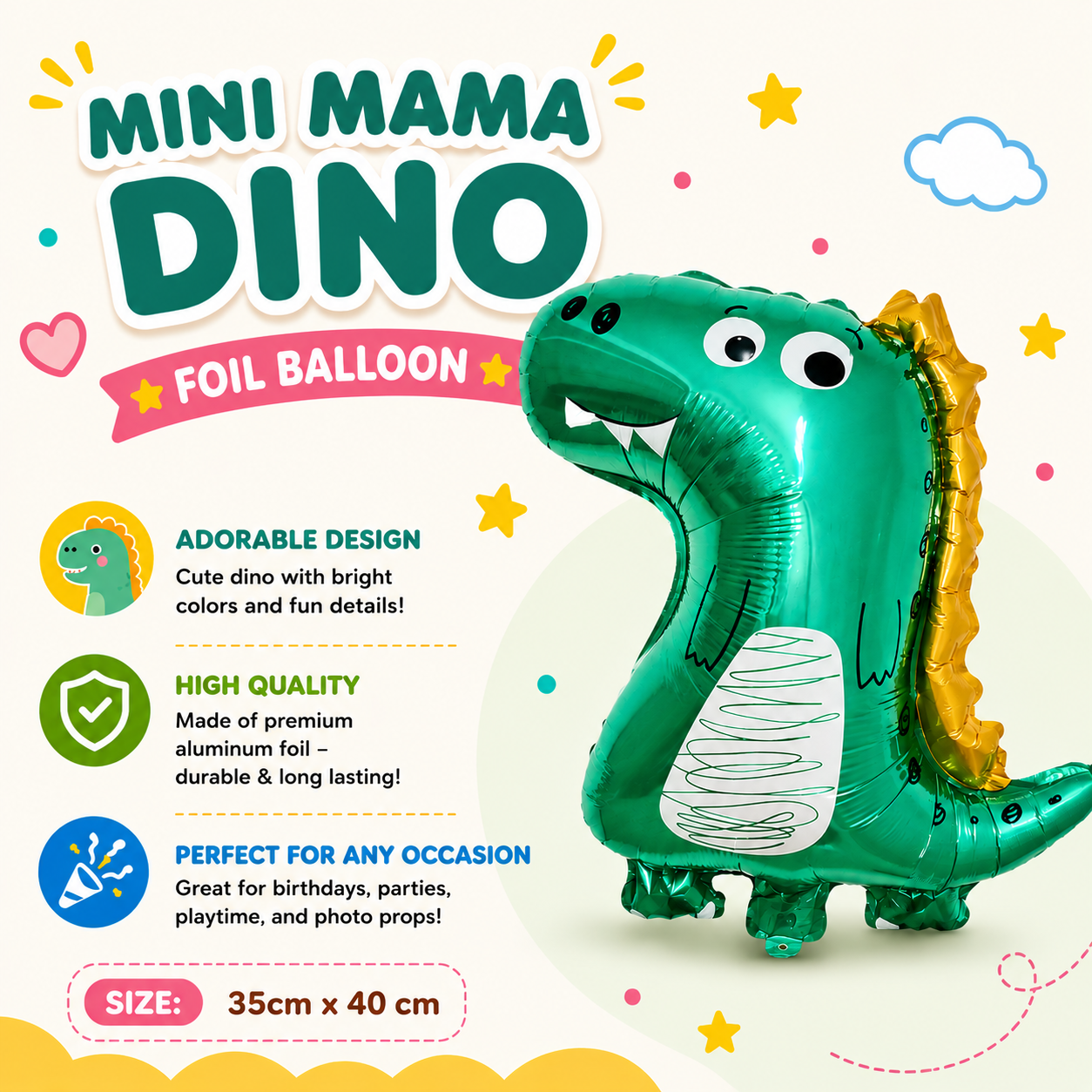 【Small Size】Dinosaur Balloons