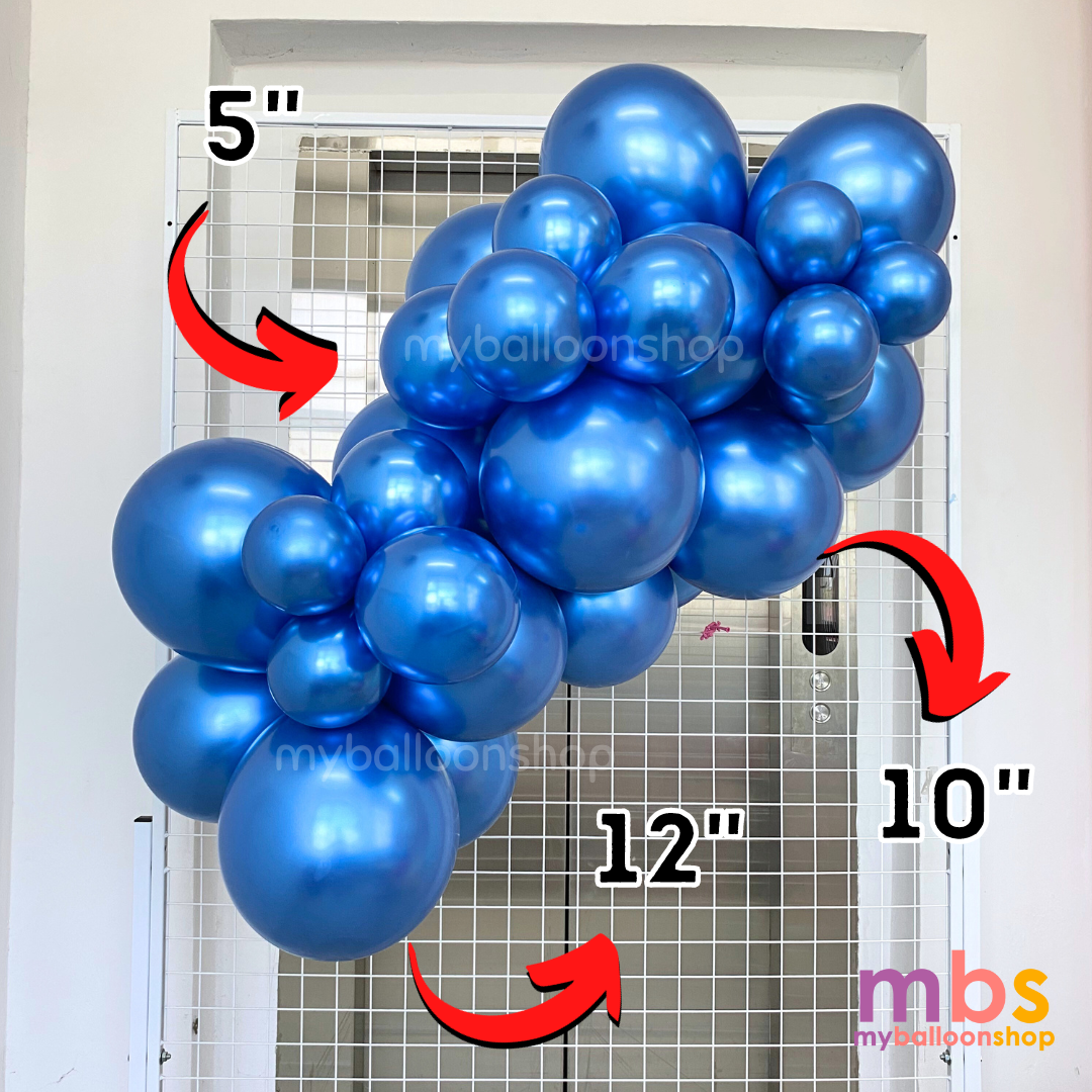 Chrome Balloons 5,10,12 inch