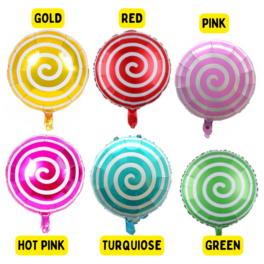 Candy Theme Foil Balloons