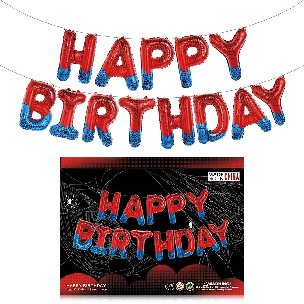 16 inch Happy Birthday Balloons Banner