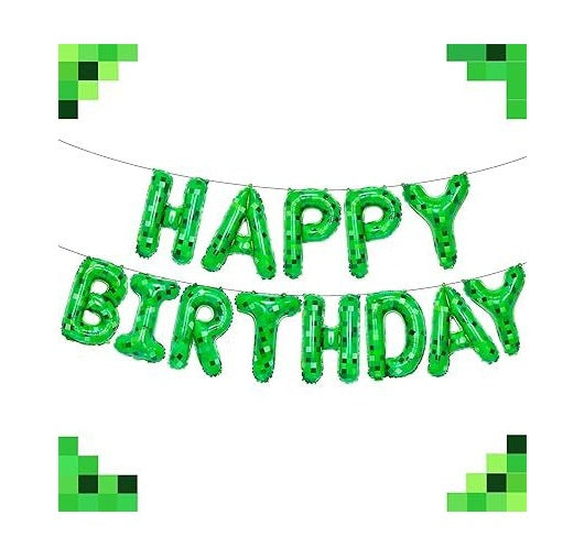 16 inch Happy Birthday Balloons Banner