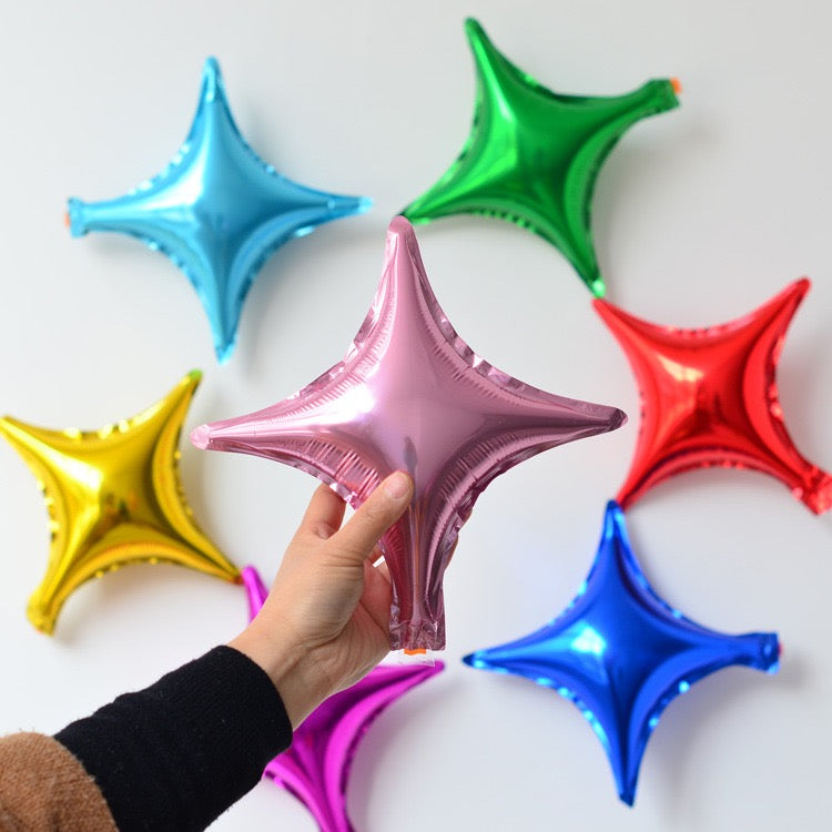 10/ 26 Inch 4 Pointed Star Foil Balloons