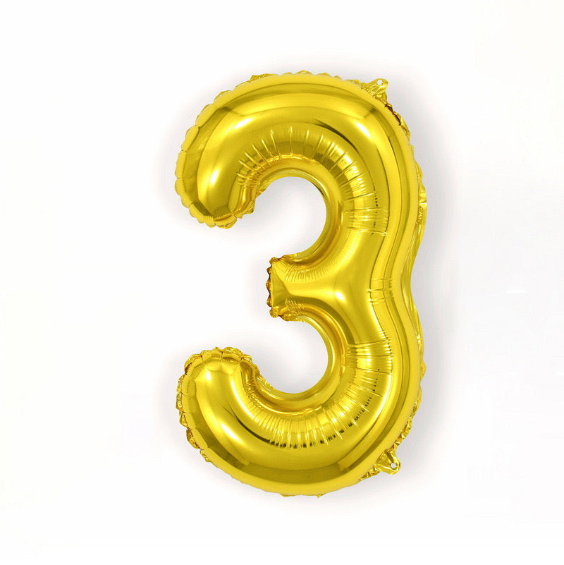 【16 INCH】Gold ABC Balloons